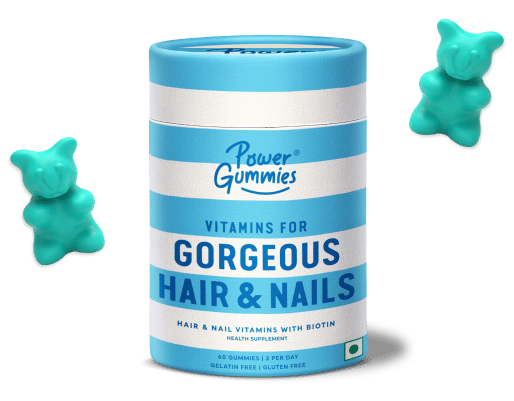 Power Gummies – Hair and Nail Vitamin Gummies | Best Product to Take Care of Hair Fall & Dandruff Problems
