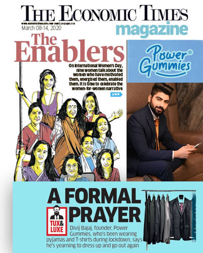 Power Gummies - Got Featured By The Economic Times | Power Gummies Founder and CEO - Divij Bajaj