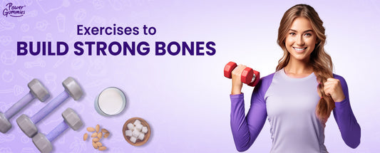 Boost bone health with exercises and calcium rich gummies