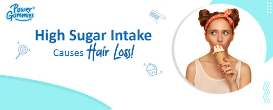 High sugar intake causes hair loss!