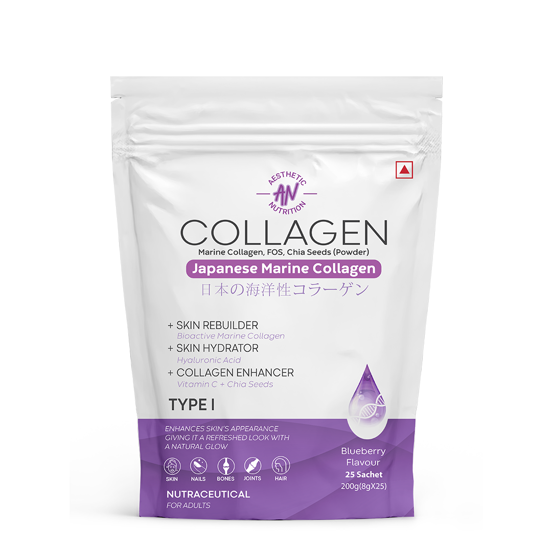 Japanese Marine Collagen Powder - Blueberry Flavour - Power Gummies 