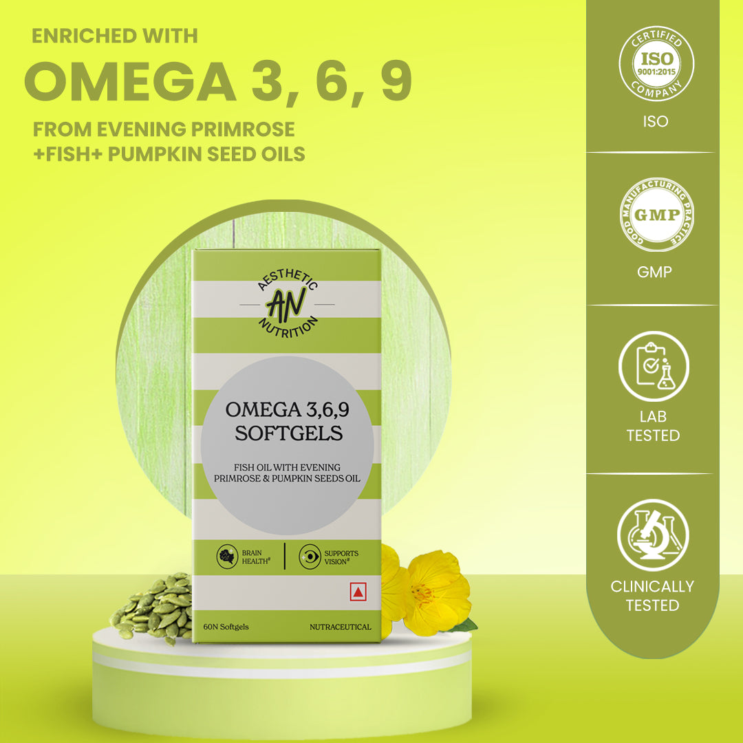 Omega 3, 6, 9 Softgels - Power Gummies 