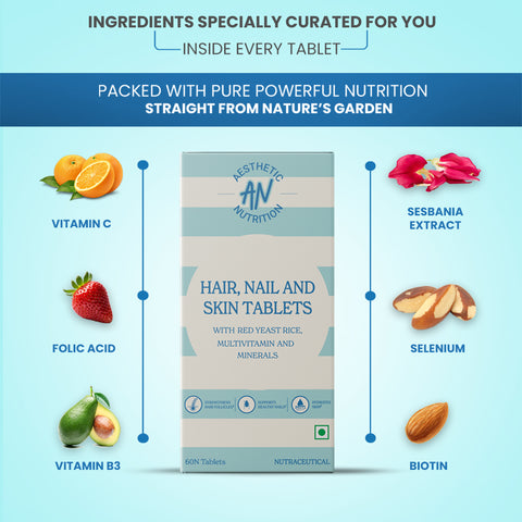 Hair Nails & Skin Tablets - Power Gummies 