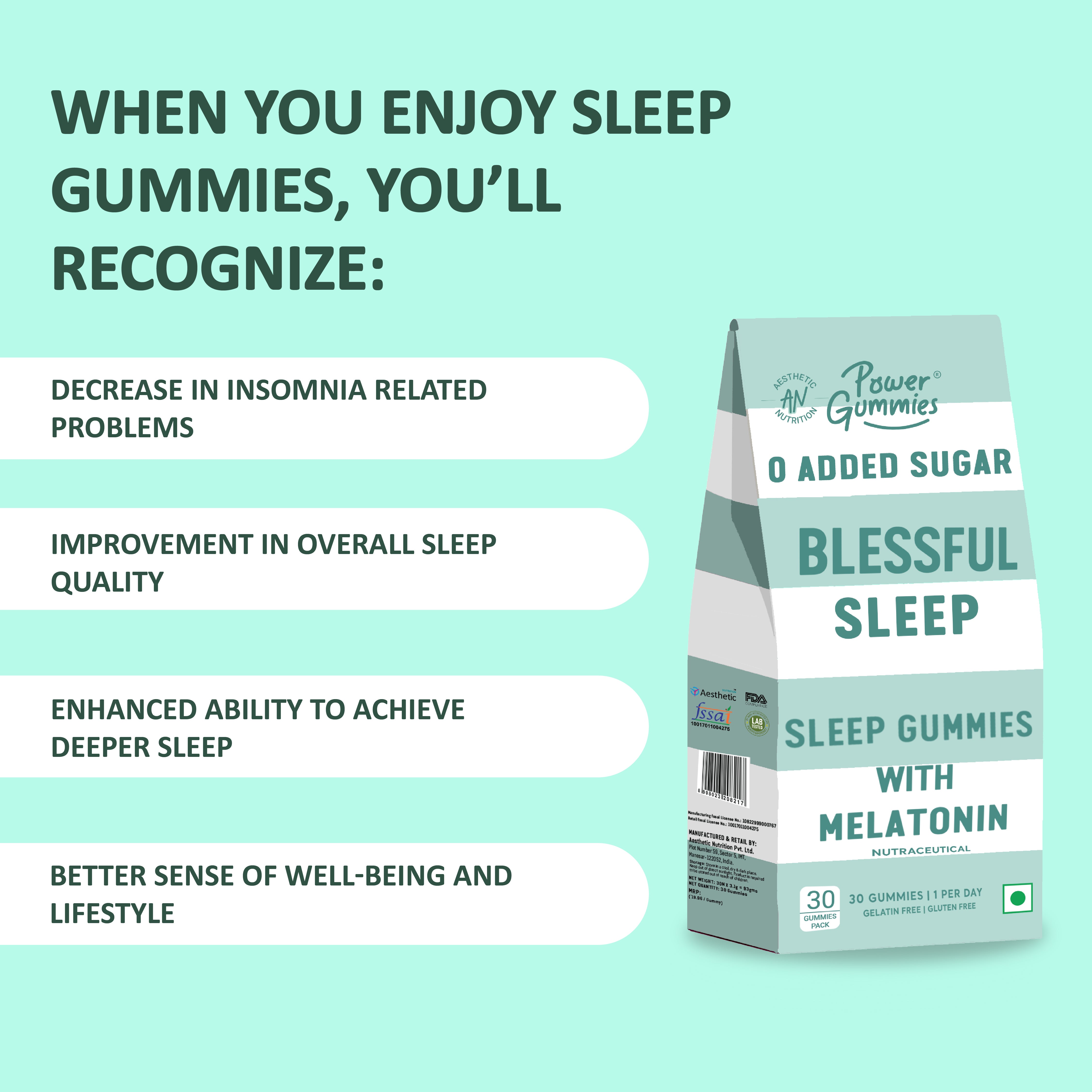 Blessful Sleep Gummies (Copy) - Power Gummies 