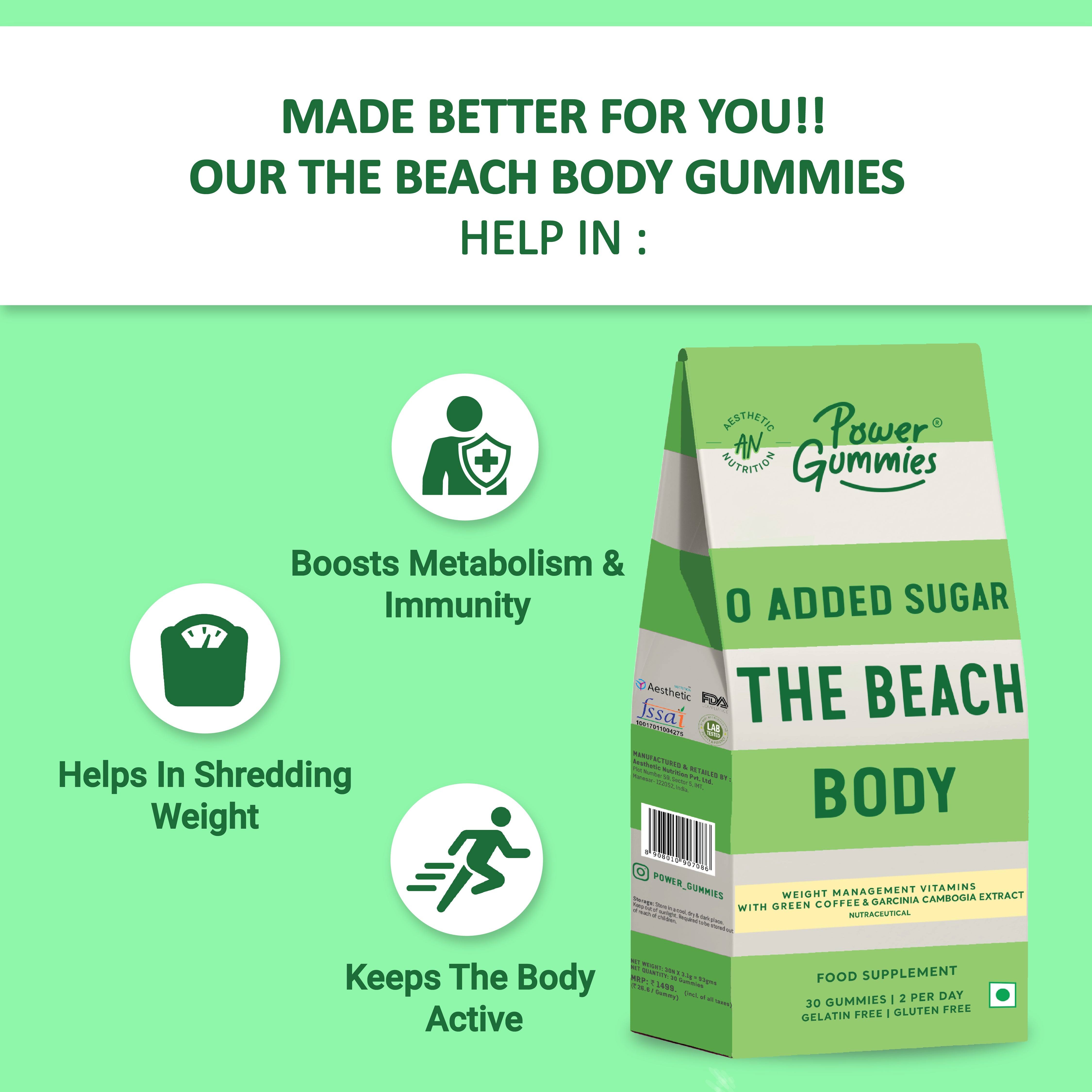 The Beach Body Gummies - Power Gummies 