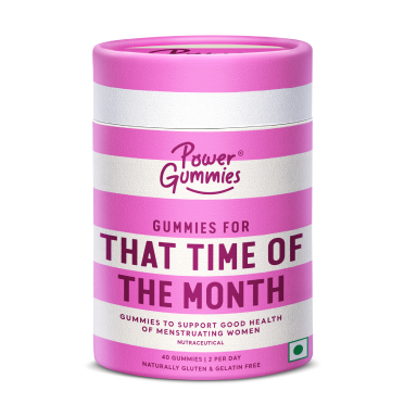 Power Gummies: Period Pain Relief Gummies Supplement For Period Cramps, Iron Deficiency, Bloating and for PMS Symptoms