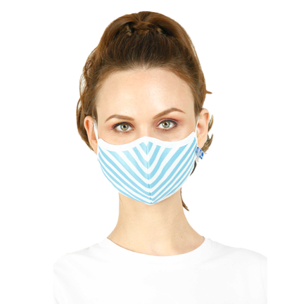 Striped Three Layered Face Mask for Ultimate Protection - Power Gummies 