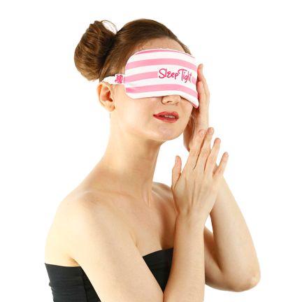 Striped Sleeping Eye Mask For Sound Sleep - Power Gummies 